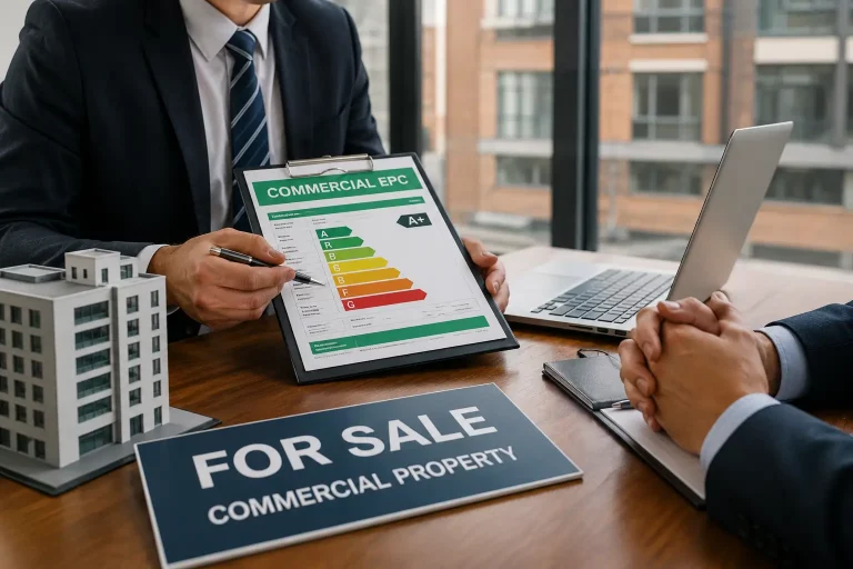 commercial property sale consultation with EPC certificate and estate agent in London